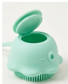 Soft Silicone Bath Brush With Shampoo Dispenser