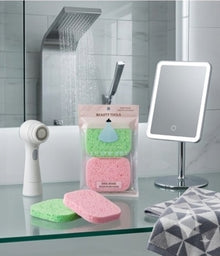 Set of 2 Facial Cleansing Sponge – Soft & Reusable Face Care Essential