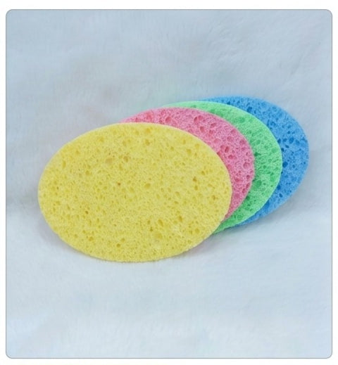 4 Pcs Soft Facial Cleansing Sponge & Makeup Wash Pads
