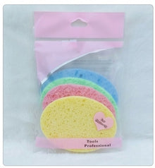 4 Pcs Soft Facial Cleansing Sponge & Makeup Wash Pads