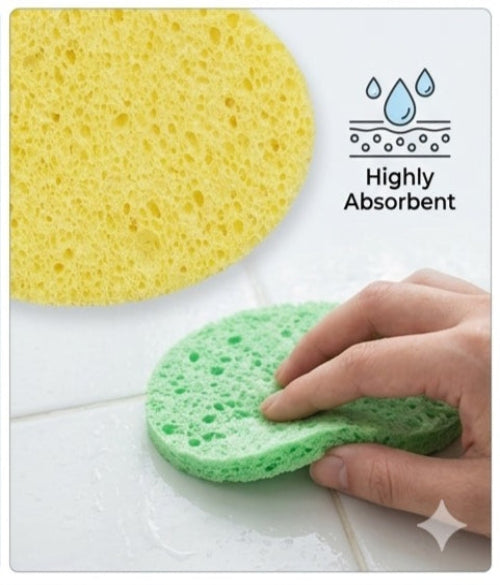 4 Pcs Soft Facial Cleansing Sponge & Makeup Wash Pads