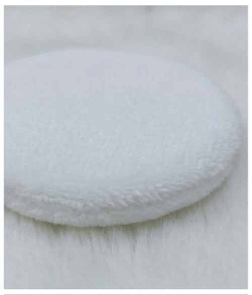 Makeup Powder Puff with Strap – Blush &  Loose Powder Blending Puff (White)