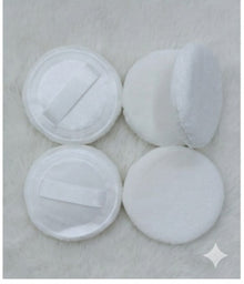 Makeup Powder Puff with Strap – Blush &  Loose Powder Blending Puff (White)