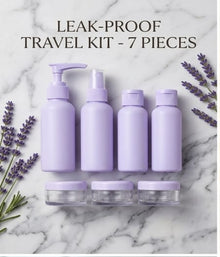 Travel Bottle Kit Set of 7 – Leak-Proof Refillable Essentials