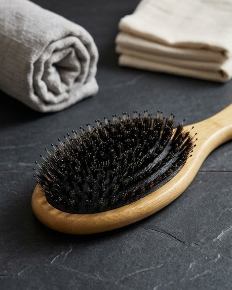 Boar Bristle Hair Brush, crafted for women who value healthy