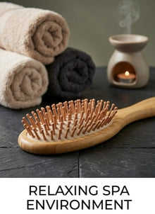 Hair Brush &Hair Comb for Women & Men – 100% Natural Bamboo Paddle Brush with Lightweight Bristles