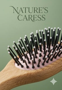 Mini Pocket Detangler Hair Brush – Small Travel Wooden Comb for Boys and Girls