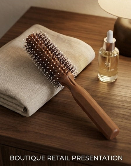 Wooden Round Hair Brush is specially designed for men and women