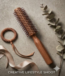 Wooden Round Hair Brush is specially designed for men and women