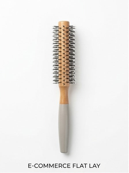 Wooden Round Hair Brush Pear Comb