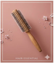 Hair Salon Wooden Brush Round is a professional styling tool designed for smooth