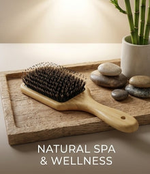 Boar Bristle Hair Brush dry and wet hair scalp massages  all-in-one detangling and styling essential