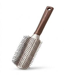 Flat Hair Brush with Flexible & Strong Ball Tip Nylon Bristles