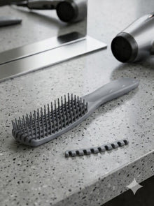 Detangling Vent Hair Brush with Adjustable Spacing Clip