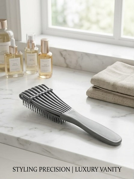 Detangling Vent Hair Brush with Adjustable Spacing Clip