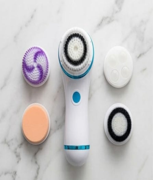 4-in-1 Electric Face Cleaning Brush – Waterproof Spin Brush