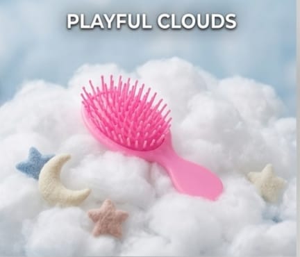 Mini Cushion Hair Brush for Smooth & Styling