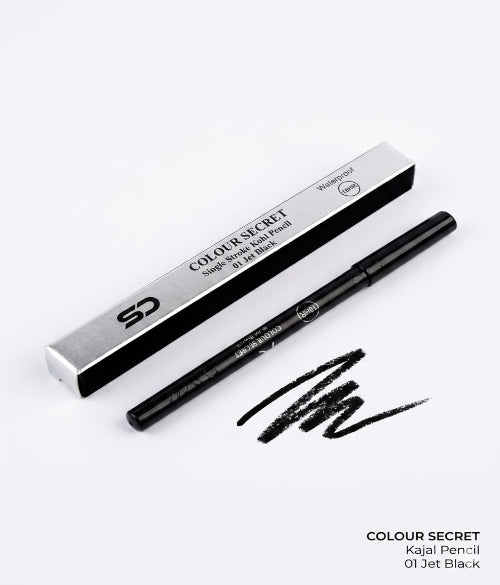 colour secret single stroke kohl pencil  waterpoorf 01 jet black