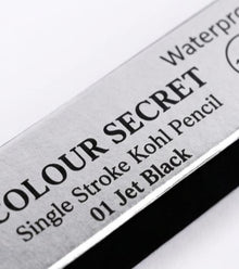 colour secret single stroke kohl pencil  waterpoorf 01 jet black