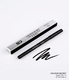 colour secret single stroke kohl pencil  waterpoorf 01 jet black