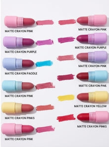Mini Lipstick Crayon Matte Capsules Lip Gloss