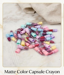 Mini Lipstick Crayon Matte Capsules Lip Gloss