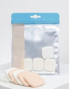 6pcs Square Face Powder Puff Sponges Powder Puff For Wet And Dry