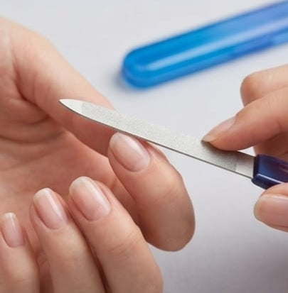perfectly manicured natural nails  Stainless Steel Nail Files