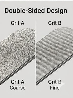 Professional Double-Sided Metal Nail File –double-sided design