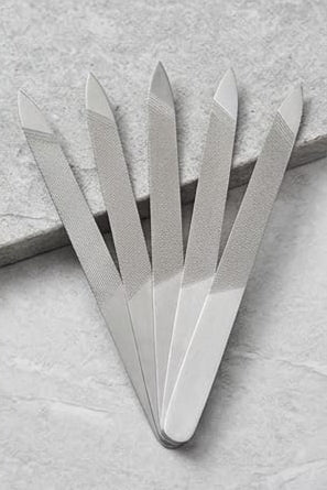 Professional Stainless Steel Nail Shaper/Filer Tool for Home  Salon