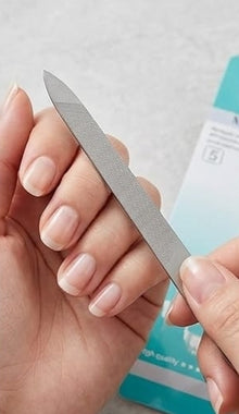 Professional Stainless Steel Nail Shaper/Filer Tool for Home  Salon