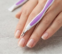 Rubber Tip Cuticle Pusher Plastic Nail Art Tool precise cuticle care