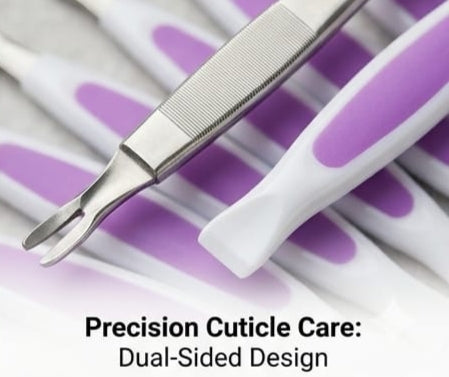 Rubber Tip Cuticle Pusher Plastic Nail Art Tool precise cuticle care