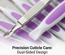 Rubber Tip Cuticle Pusher Plastic Nail Art Tool precise cuticle care
