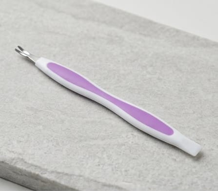 Rubber Tip Cuticle Pusher Plastic Nail Art Tool precise cuticle care