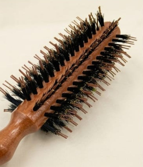 Round Hair Brush Wooden Handle Styling Brush