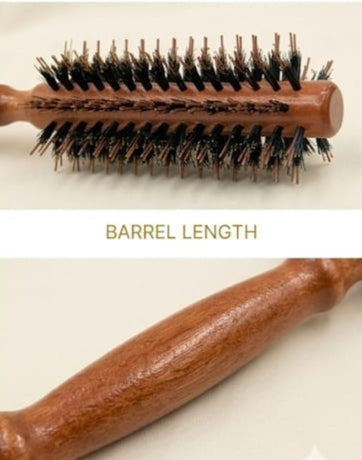 Round Hair Brush Wooden Handle Styling Brush