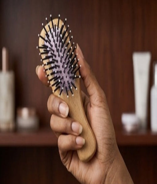 Mini Pocket Comb Paddle Hairbrush Bristle Laser Hairbrush and Comb