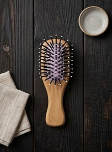 Mini Pocket Comb Paddle Hairbrush Bristle Laser Hairbrush and Comb