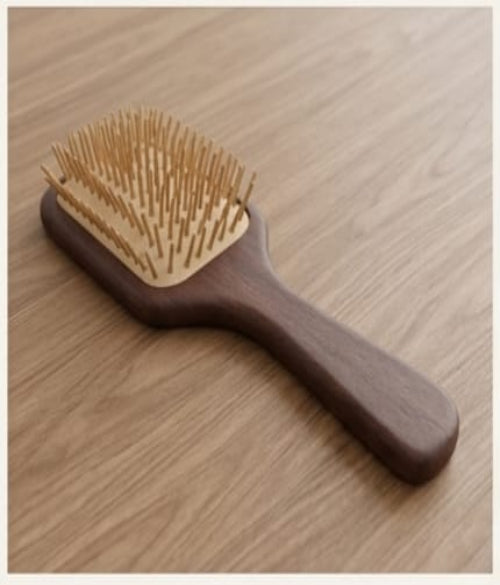 Wooden Paddle Brush