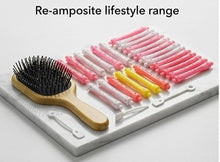 Wood Hair Brush-Paddle Hair brush with Metal Pin Bristles-Wooden Brush for Hair
