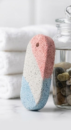 Hanumex Pumice Stone Foot Cleaner, designed for easy exfoliation at home