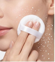 Powder Puff Round Velour Face Makeup Compact Body