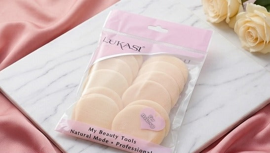 Powder Puff with Grip – Makeup Sponge with Stick,