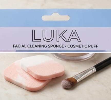 Facial Cleaning Sponge – Cosmetic Puff Washing Sponge Foam Producer &  Makeup Remover