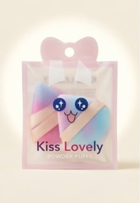 Kiss Lovely Powder Puffs Pack of 3 pcs