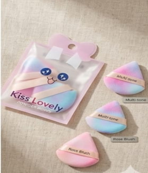 Kiss Lovely Powder Puffs Pack of 3 pcs
