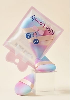 Kiss Lovely Powder Puffs Pack of 3 pcs