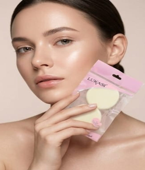 Women Round Lukasi Face Powder Puff