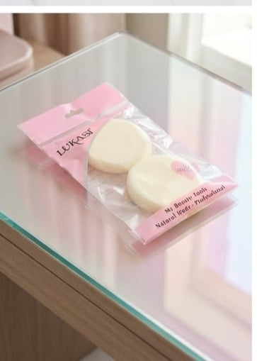 Women Round Lukasi Face Powder Puff